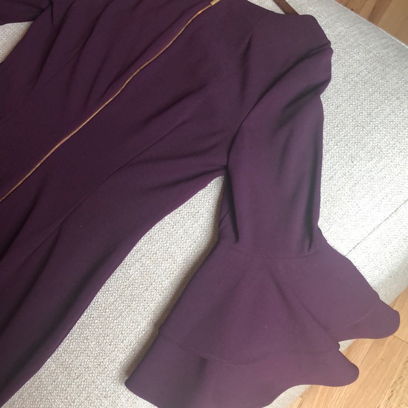 CK Plum Bell-Shaped Sleeved Sheath Dress - Picture 4 of 5